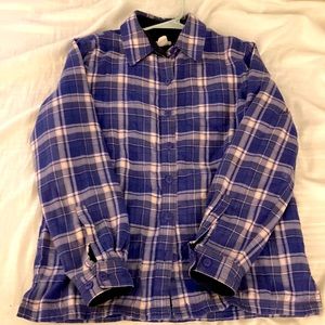 LL BEAN Fleece Lined Flannel